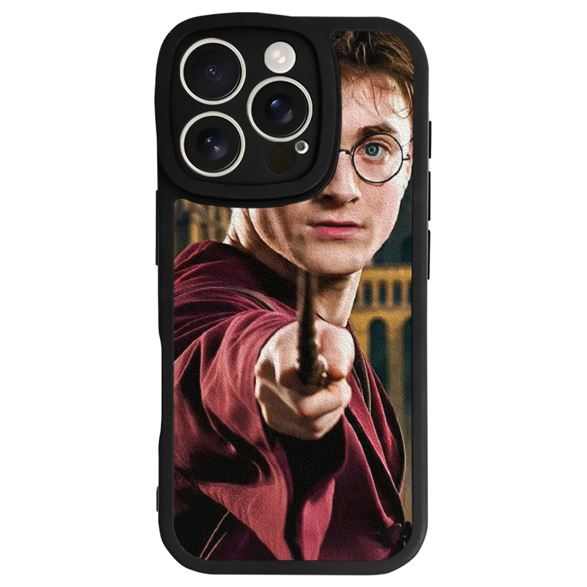（画像用） Harry Potter ハリー・ポッターシリーズ 【iPhone 16シリーズ対応】シリコンスマホケース（レザー調） 材質：シリコン